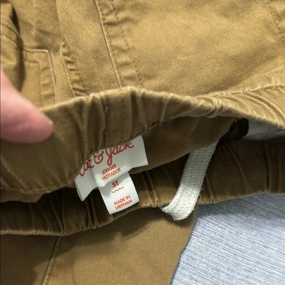 Cat & Jack Tan Jogger Pants - Picture 2 of 7